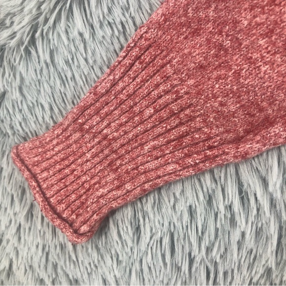 Maurices Sweater Womens Large Heathered Vneck Hooded Pullover - Picture 5 of 11